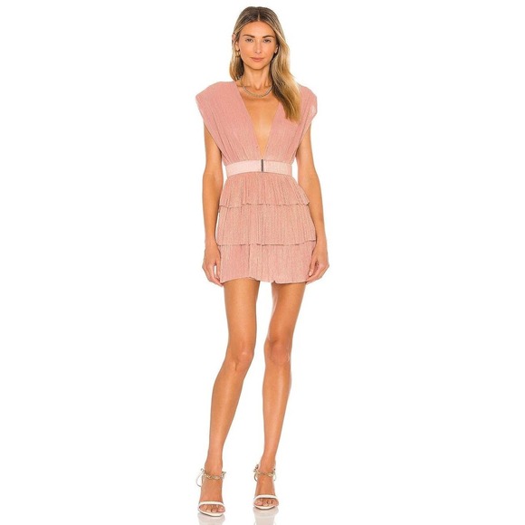 Sabina Musáyev Skylar Mini Dress Pink Lemonade Size M - Picture 2 of 13
